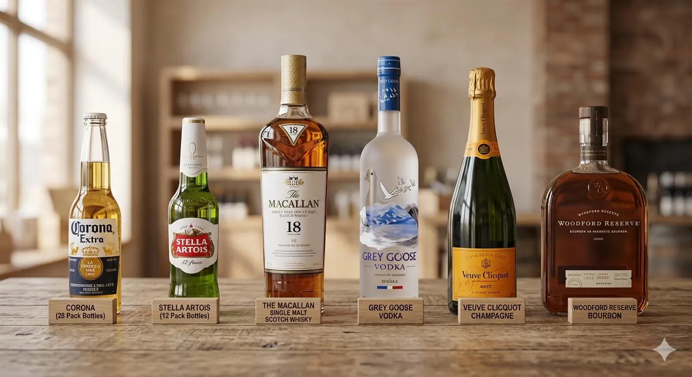 Premium wine, beer and spirits selection at Galaxy Liquor in NE Calgary